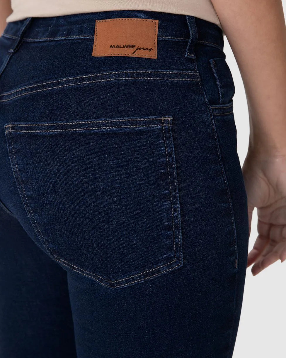 Calça Feminina Bootcut Cintura Média Em Flex - 1000125744
