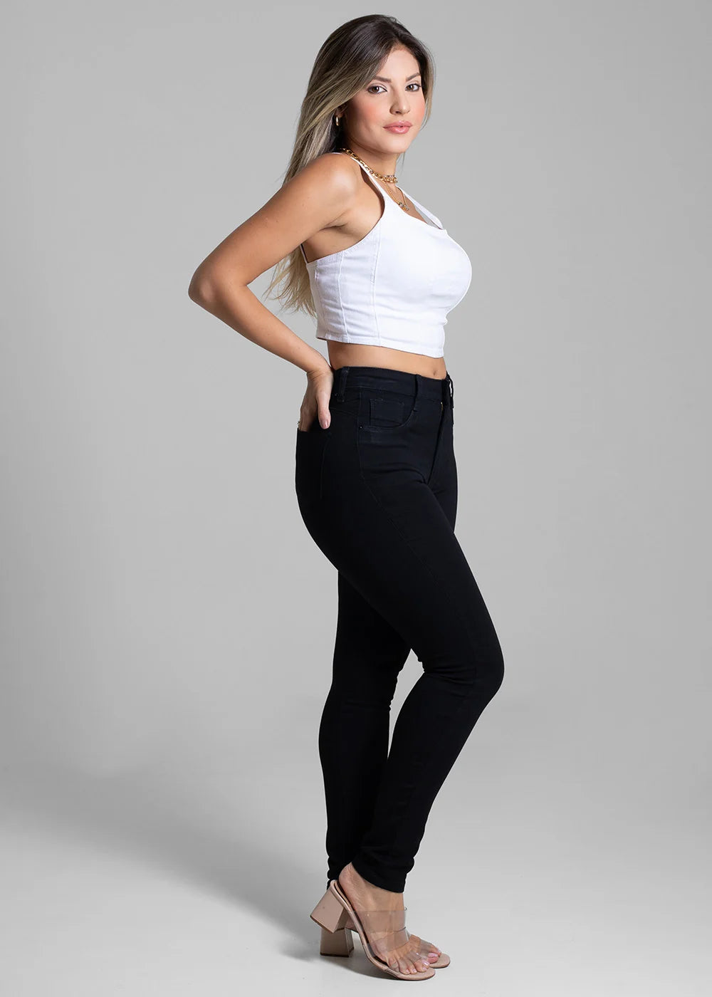 Calça Sarja Sawary Super Lipo - 264741 PRETO