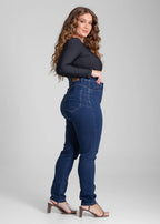 Calça Jeans Sawary Cigarrete Plus Size - 282088 AZUL
