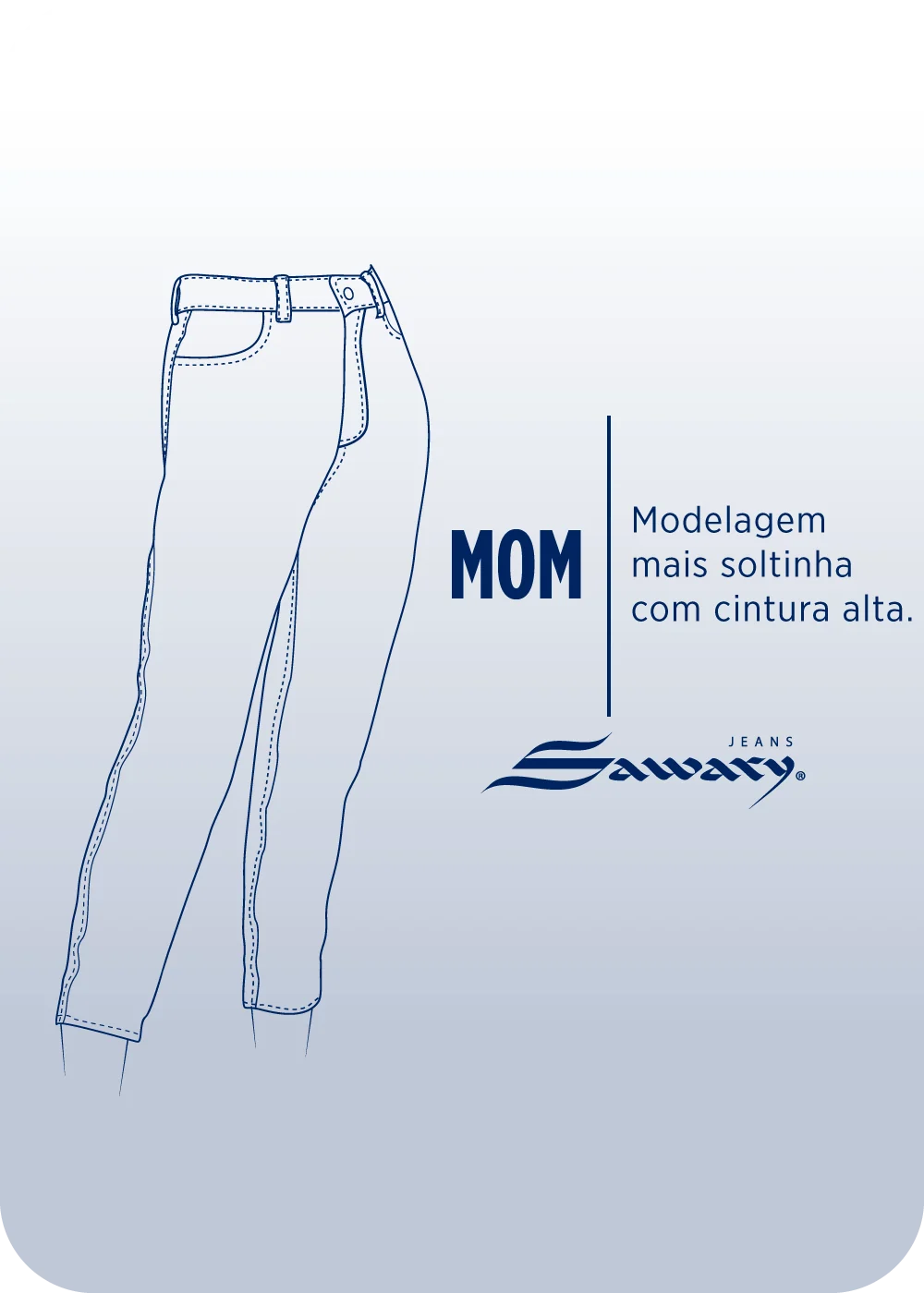 Calça Jeans Sawary Mom - 283191