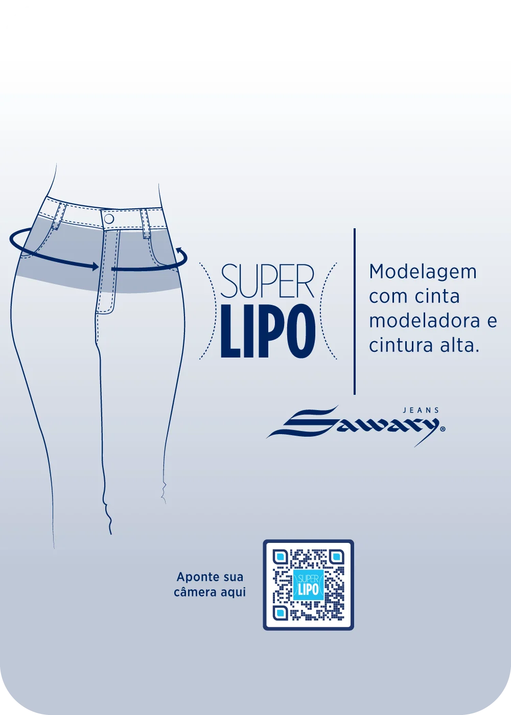 Calça Sarja Sawary Super Lipo - 264741 PRETO