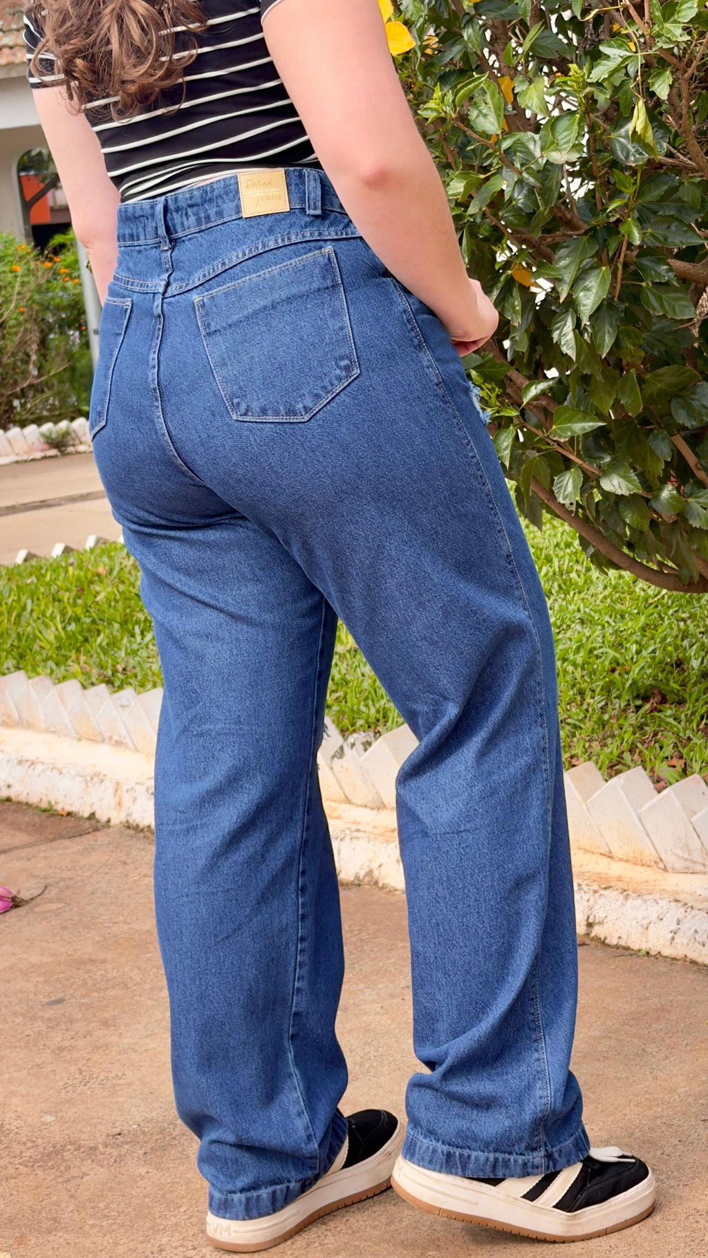 Calça Wide Leg Destroyed - Y05163