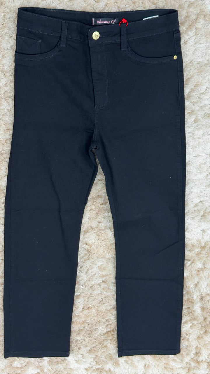 Calça Jeans Reta Preta Whisky - 172-00