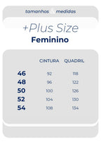 Calça Jeans Cigarrete Plus Size Feminina Sawary - 280621