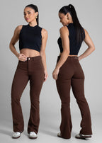Calça Sarja Sawary Boot Cut Petit - 283454 MARROM