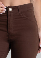 Calça Sarja Sawary Boot Cut Petit - 283454 MARROM