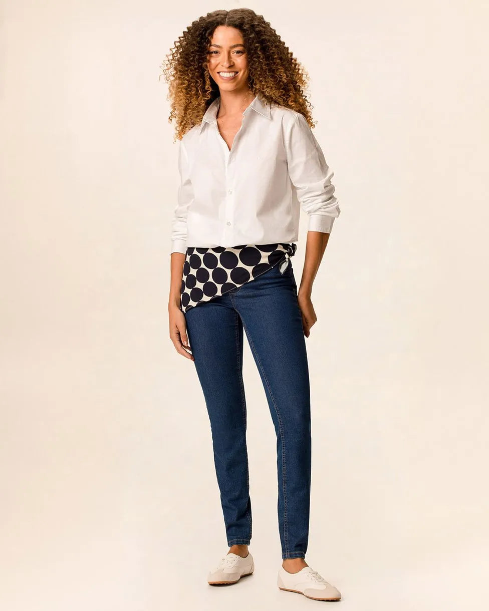 Calça Skinny Feminina Push Up Cintura Média Em Jeans Com Elastano - 1000129353