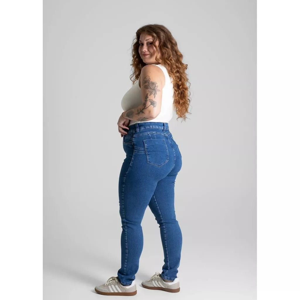 Calça Jeans Sawary Plus Size Levanta Bumbum Petit - 280802