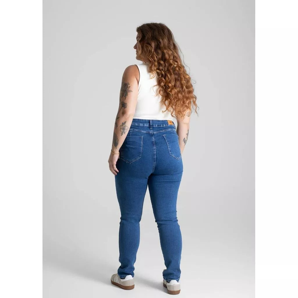Calça Jeans Sawary Plus Size Levanta Bumbum Petit - 280802