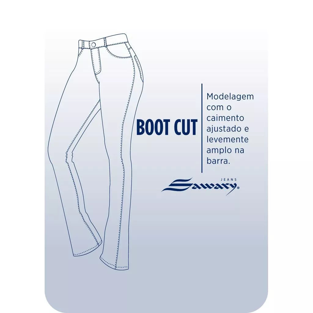 Calça Jeans Sawary Boot Cut - 280963