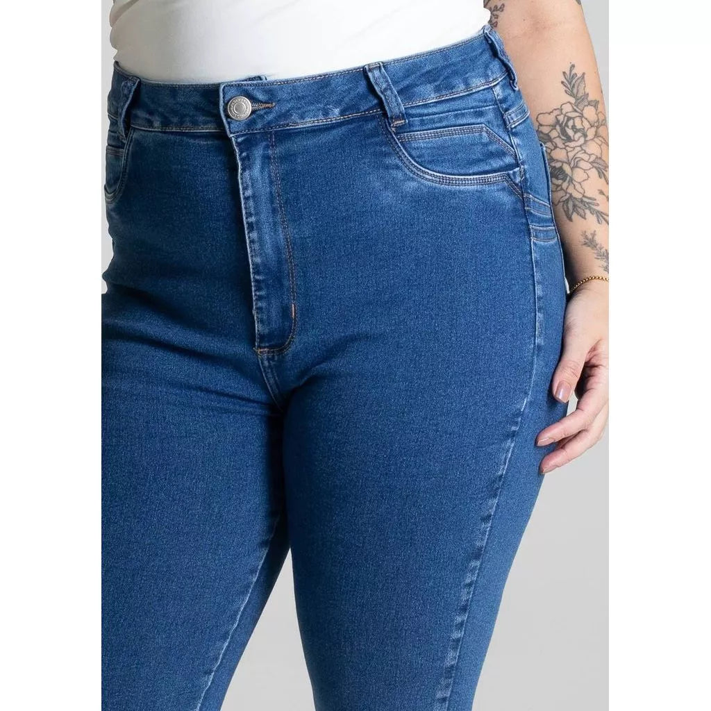 Calça Jeans Sawary Plus Size Levanta Bumbum Petit - 280802