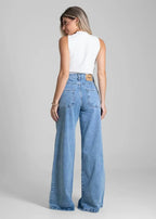 Calça Jeans Sawary Super Wide Leg - 282712