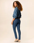 Calça Skinny Feminina Cintura Média Bolso Funcional Em Jeans Stretch - 1000129363