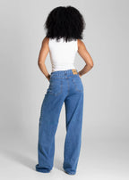 Calça Jeans Sawary Wide Leg - 280367 AZUL
